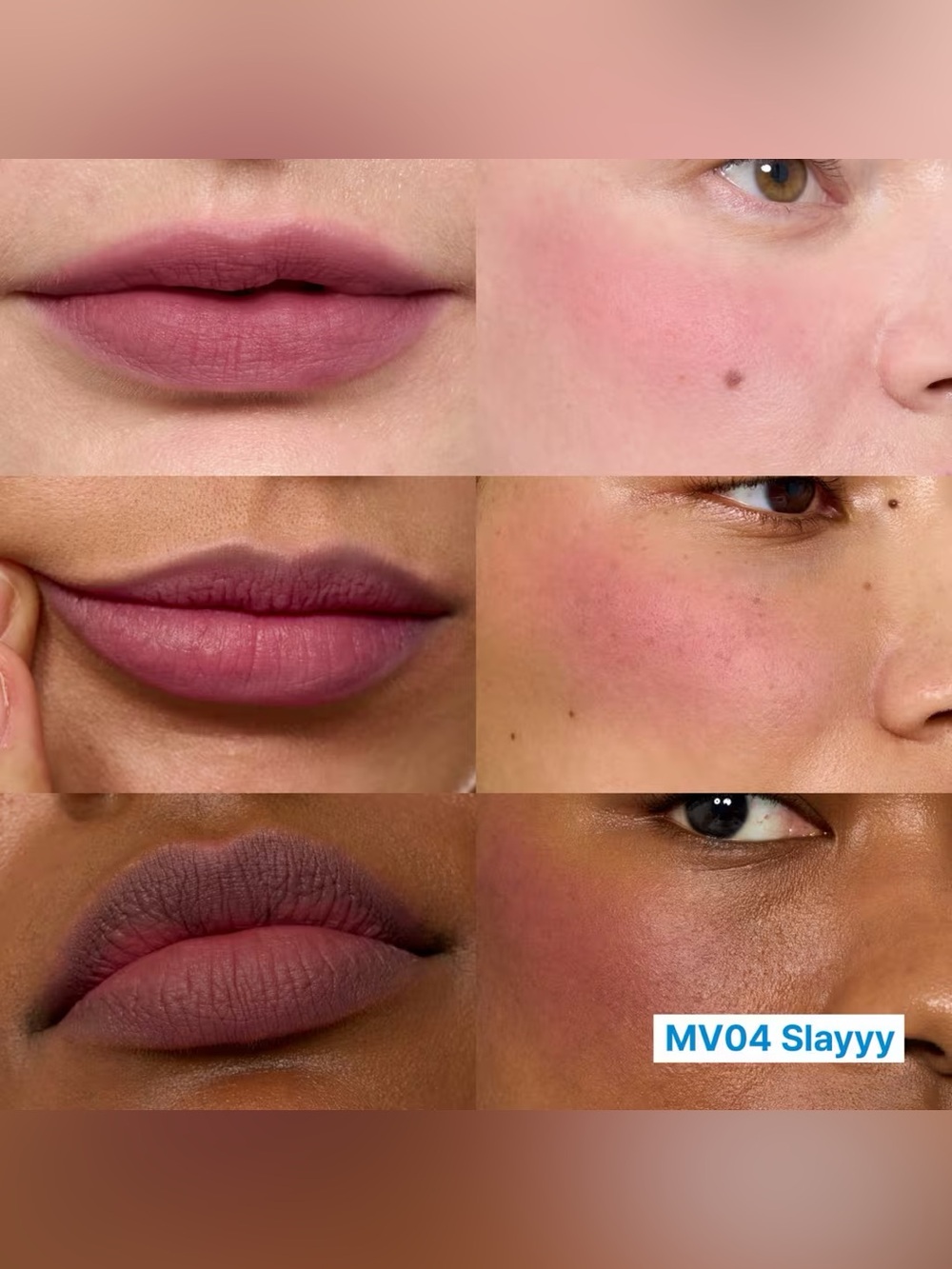 Fwee Slayyy Lip & Cheek Blurry Pudding Pot- smoky mauve, cool undertone, matte